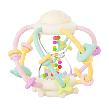 Mordedera De Silicón Con Diseño De Reloj De Arena Colorido Flexible Fácil De Sujetar Y Manipular