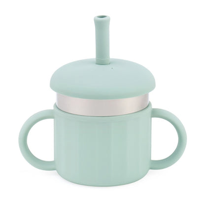 Vaso Térmico Con Popote Straw Cup Con Popote Y Asas Integradas Diseño Práctico Y Fácil De Transportar