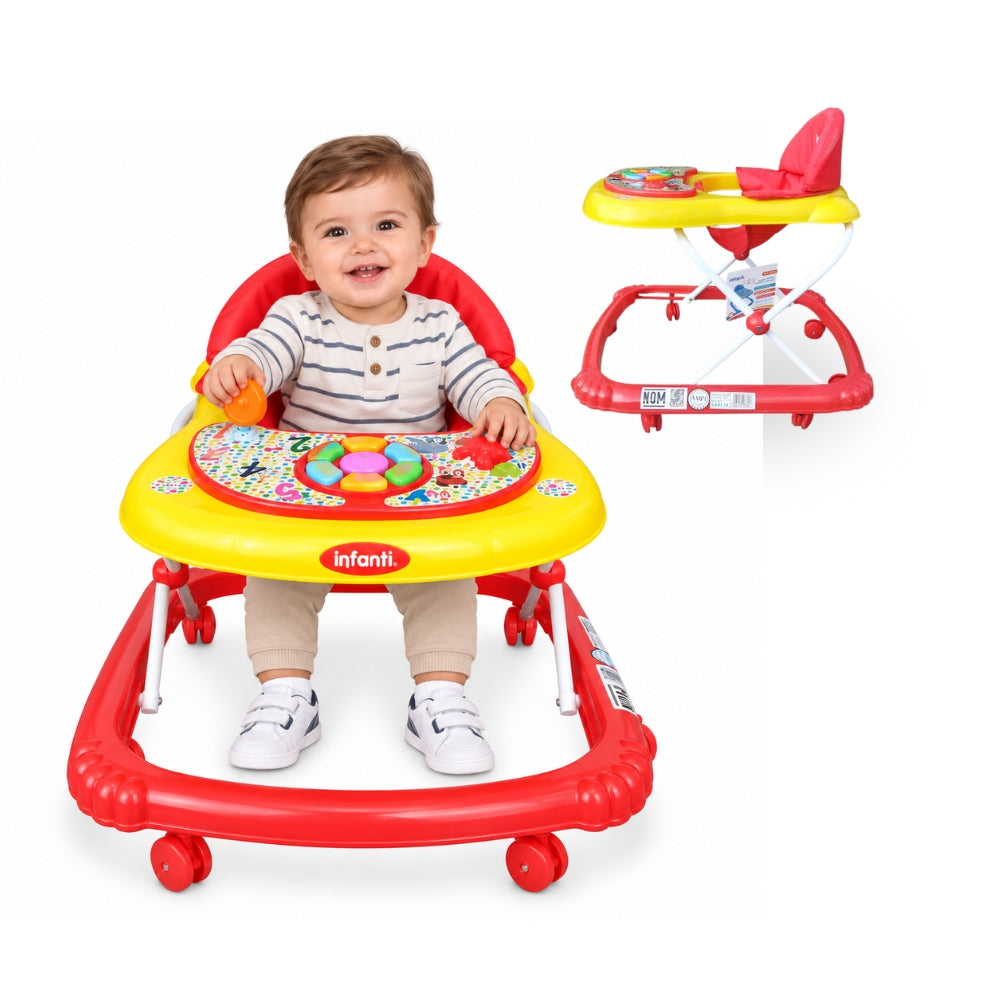 Andadera Andy Con Tablero Interactivo 3 Posiciones De Altura Y Asiento Desmontable