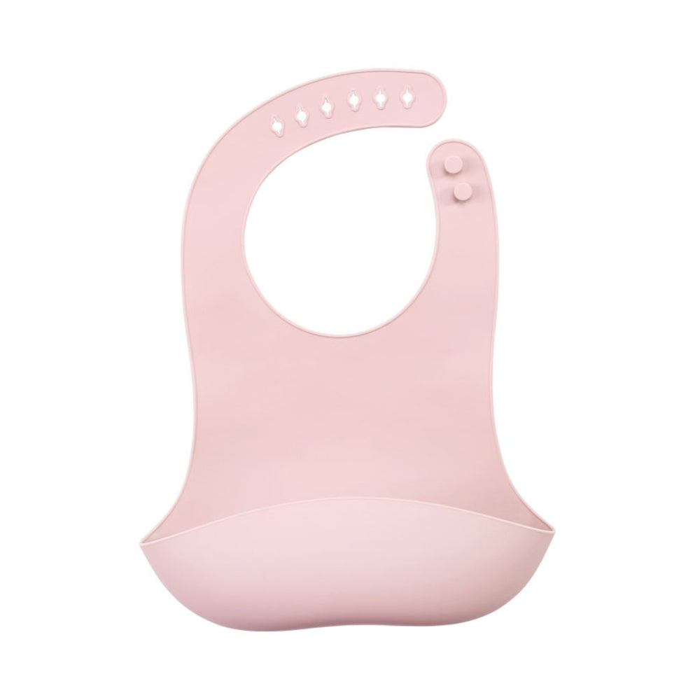 Babero De Silicón Antiderrames Con Bolsillo Ajustable Impermeable Y Flexible