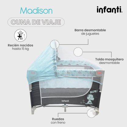 Cuna De Viaje Madison Infanti Convertible A Colecho