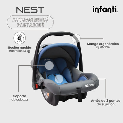 Autoasiento Con Base Grupo 0 Anclaje Universal