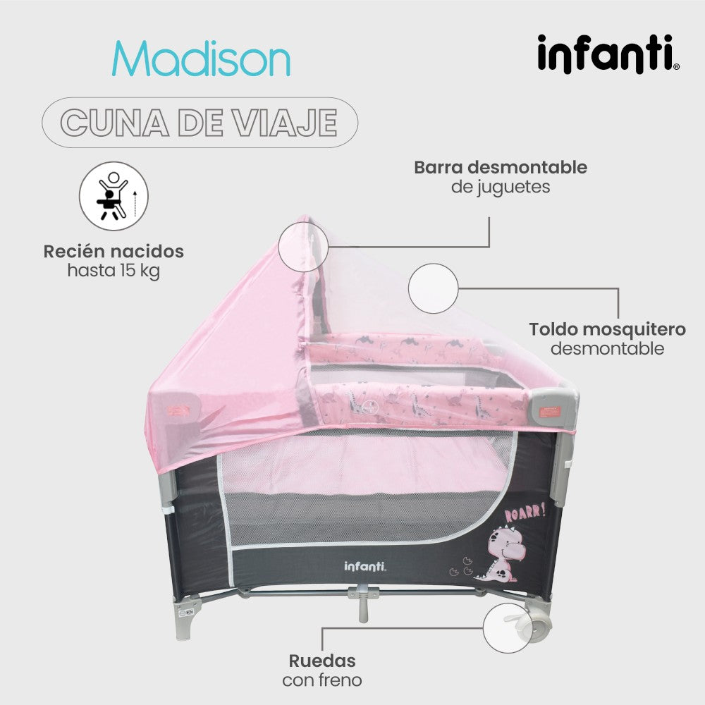 Cuna De Viaje Madison Infanti Convertible A Colecho