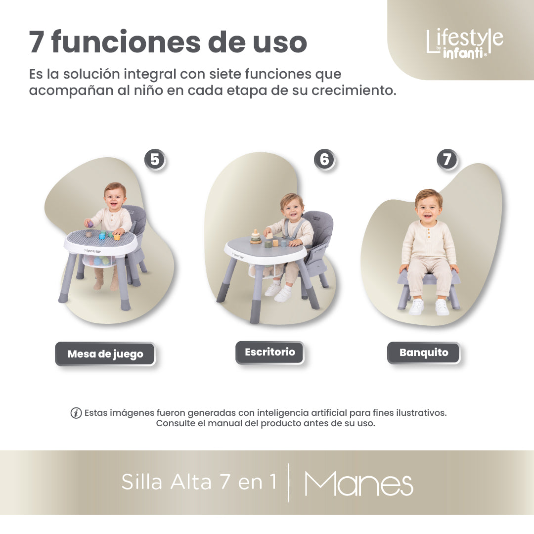 High Chair For Dining Adjustable And Detachable Body 