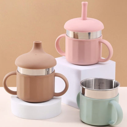 Vaso Térmico Con Popote Straw Cup Con Popote Y Asas Integradas Diseño Práctico Y Fácil De Transportar