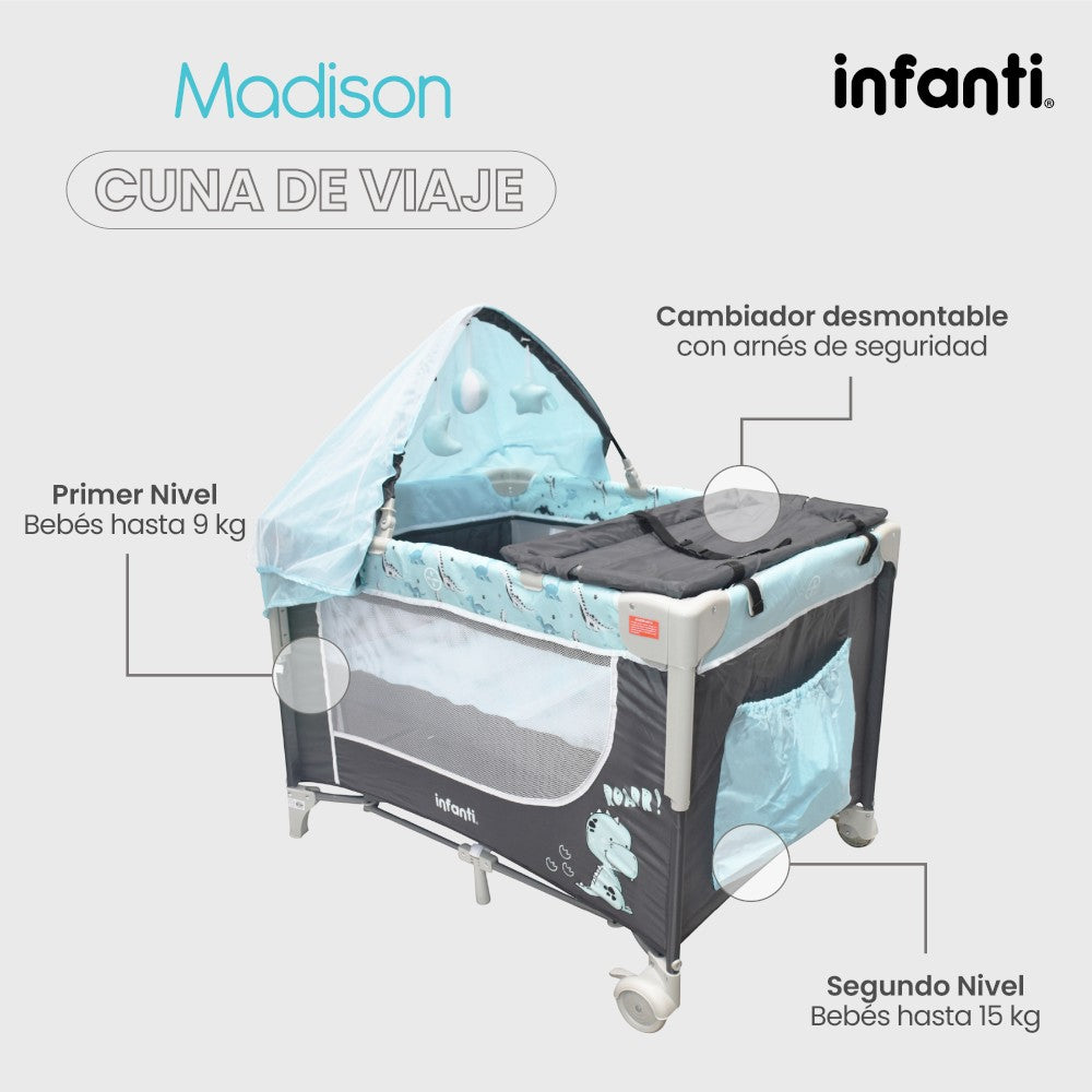 Cuna De Viaje Madison Infanti Convertible A Colecho
