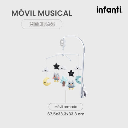 Móvil Musical Infanti para Cuna Giratorio