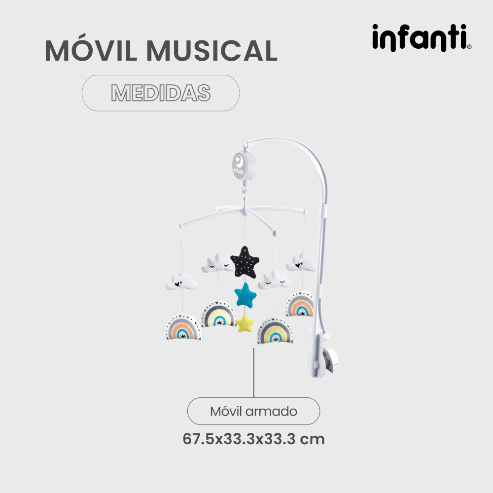 Móvil Musical Infanti para Cuna Giratorio