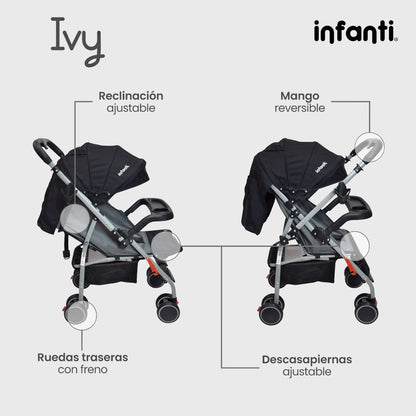 Carriola De Paseo Ivy Infanti Con Mango Reversible