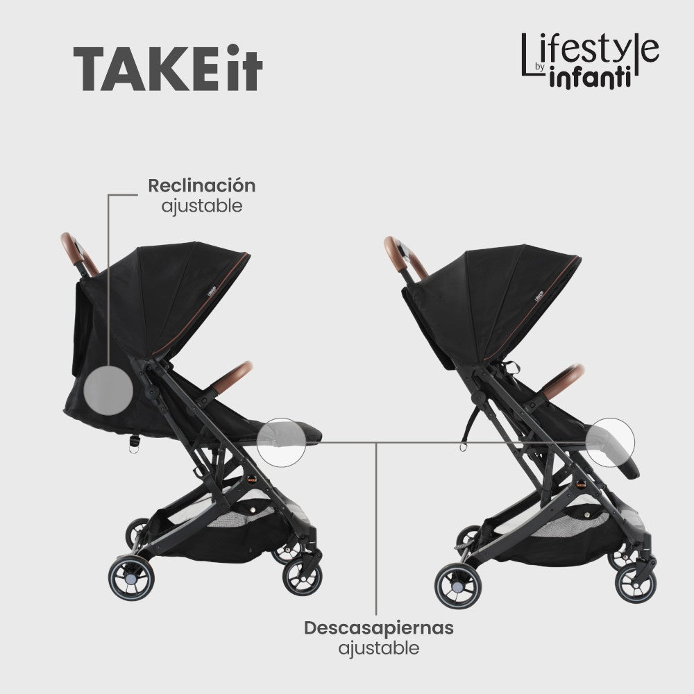 Carriola Travel System Take It Lifestyle by Infanti Color Black