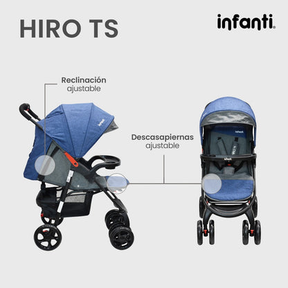 Carriola Travel System Hiro TS Infanti Multiposiciones