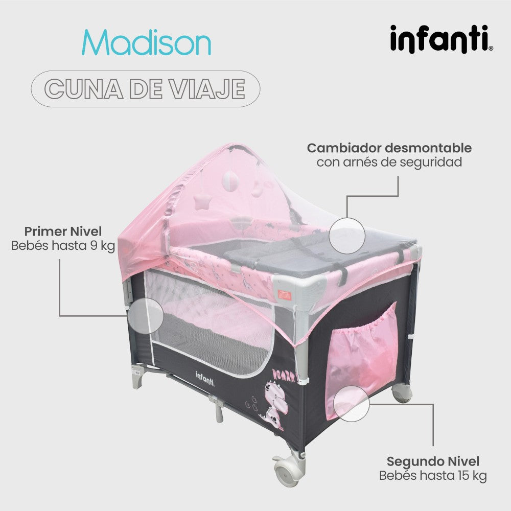 Cuna De Viaje Madison Infanti Convertible A Colecho