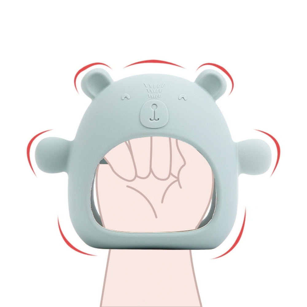 Mordedera De Silicón Con Diseño De Oso  Fácil De Sujetar Y Manipular