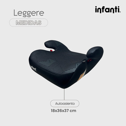 Autoasiento Tipo Booster Grupo III Con Descansabrazos Leggere