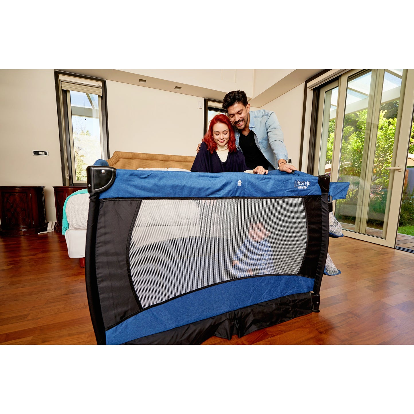 Cuna De Viaje Con Mosquitero, Organizador Y Cambiador