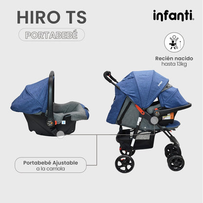 Carriola Travel System Hiro TS Infanti Multiposiciones