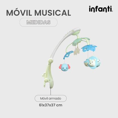 Móvil Infanti Electrónico Musical y con Proyector para Cuna