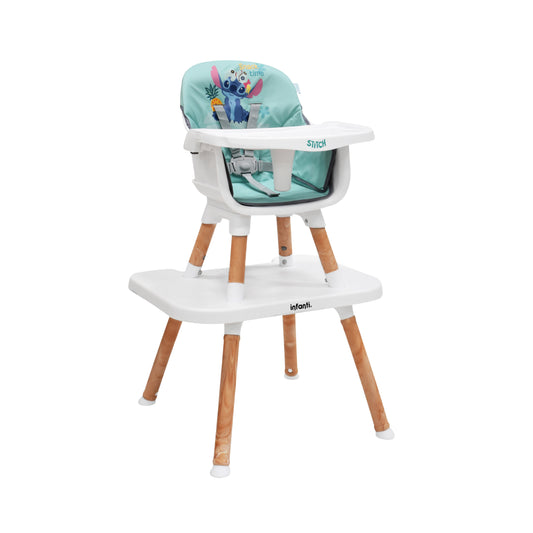 Silla Alta Stitch Disney 6 en 1 Con Charola Removible y Funda Lavable