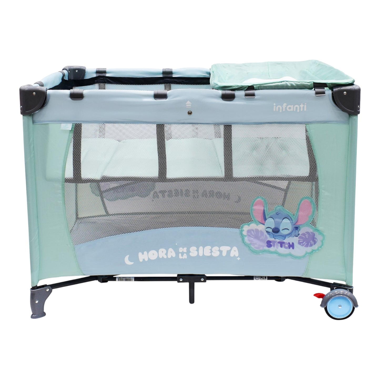 Cuna Corral De Viaje Disney Armado Sencillo Adaptable Seguro Con cambiador desmontable