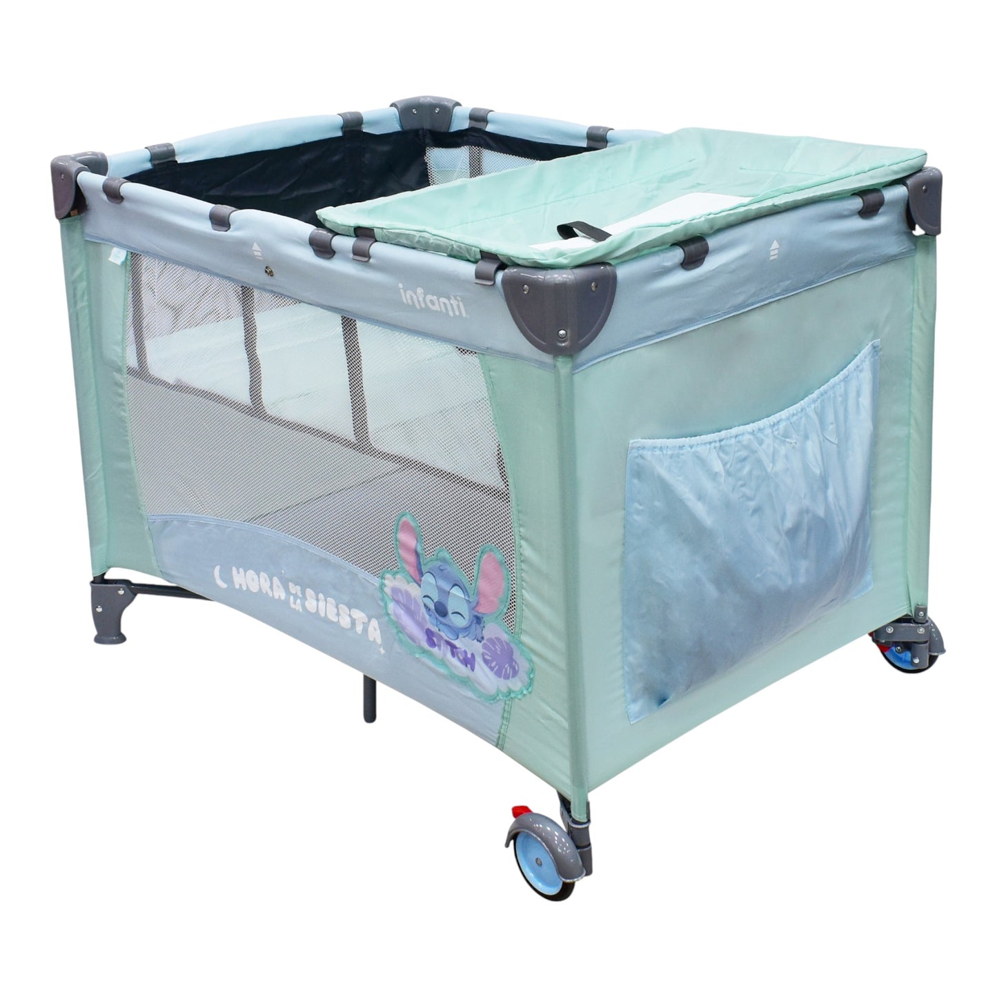 Cuna Corral De Viaje Disney Armado Sencillo Adaptable Seguro Con cambiador desmontable