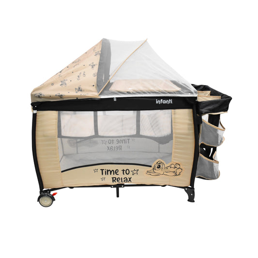 Cuna Disney Stitch 2 en 1 Con Cambiador Desmontable