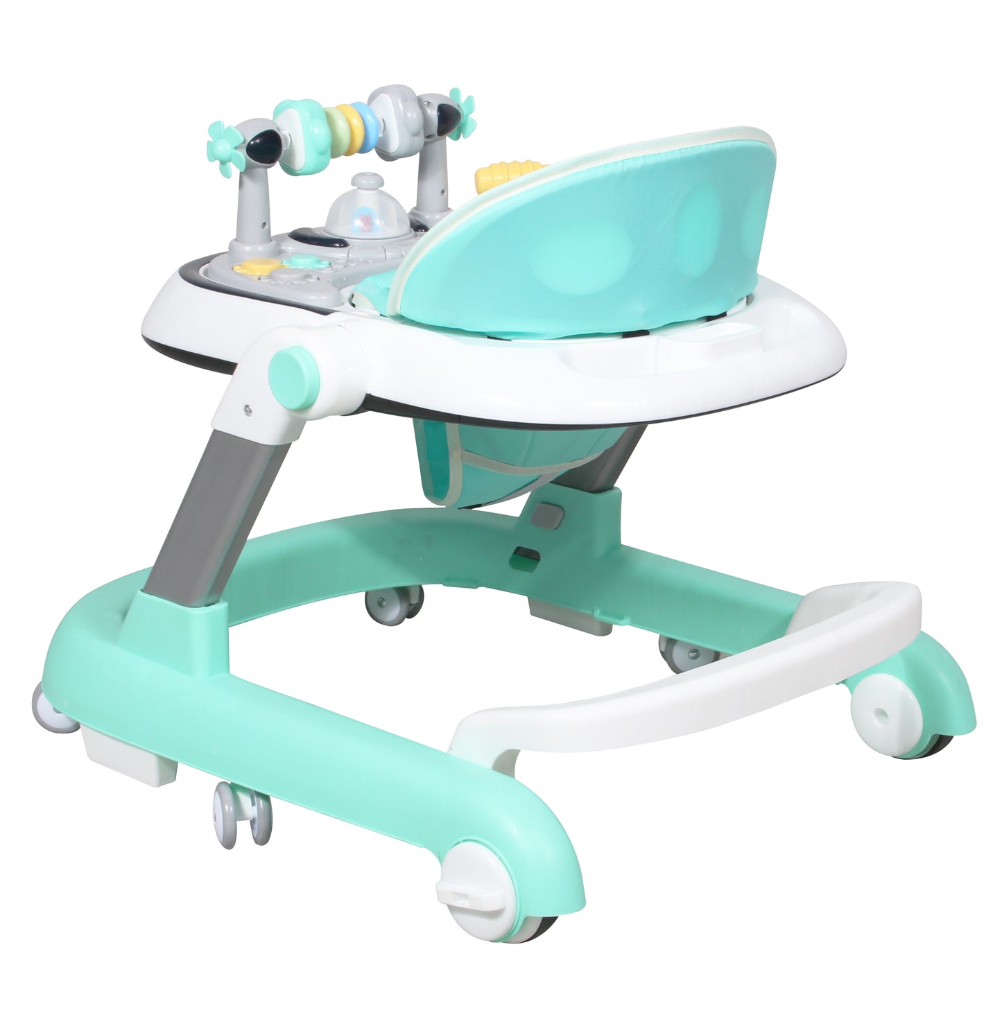 Andadera Stitch Disney 3 en 1 Con Charola Interactiva Led Sonido y Asiento Removible