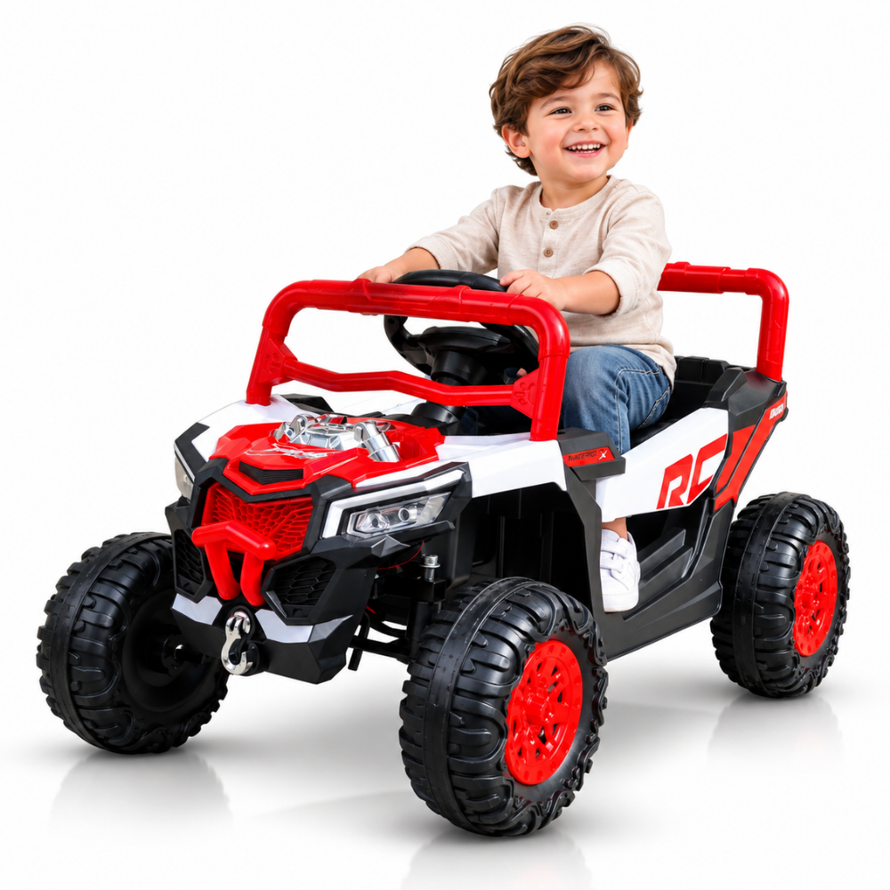 Carro Eléctrico Montable Tipo Buggy Con Control Remoto