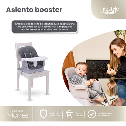 High Chair For Dining Adjustable And Detachable Body 