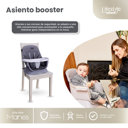 High Chair For Dining Adjustable And Detachable Body 