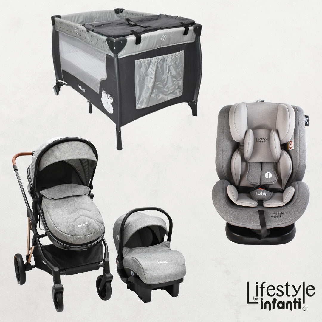 Combo Carriola Travel System, Cuna de Viaje y Autoasiento Lifestyle by Infanti