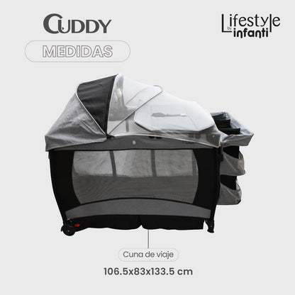 Cuna De Viaje Con Mosquitero, Organizador Y Cambiador