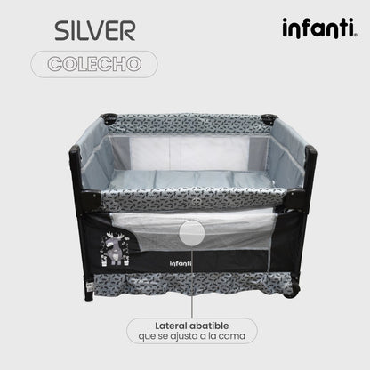 Cuna Corral Silver Infanti Colecho Para Bebé Plegable