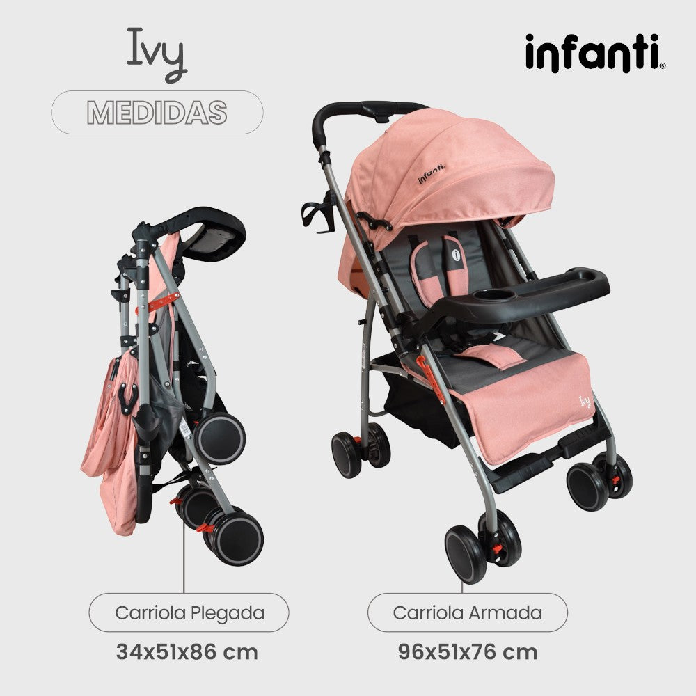 Carriola De Paseo Ivy Infanti Con Mango Reversible