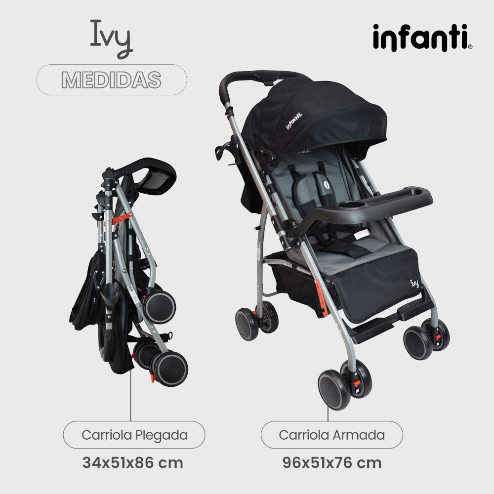 Carriola De Paseo Ivy Infanti Con Mango Reversible