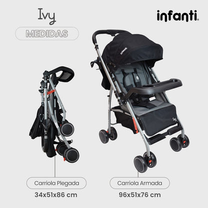 Carriola De Paseo Ivy Infanti Con Mango Reversible