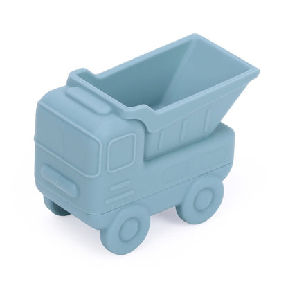 Set De Juguetes De Silicón Para Baño Con 5 Piezas Camioncitos De Construcción Con 5 Piezas