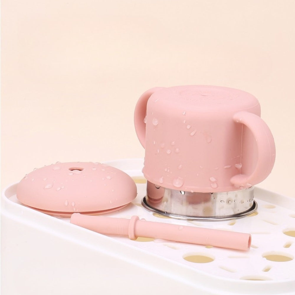Vaso Térmico Con Popote Straw Cup Con Popote Y Asas Integradas Diseño Práctico Y Fácil De Transportar