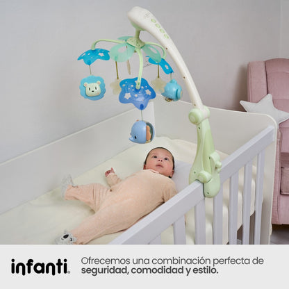 Móvil Infanti Electrónico Musical y con Proyector para Cuna
