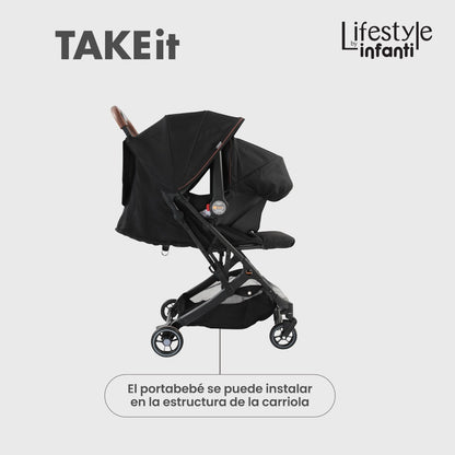 Carriola Travel System Take It Lifestyle by Infanti Color Black
