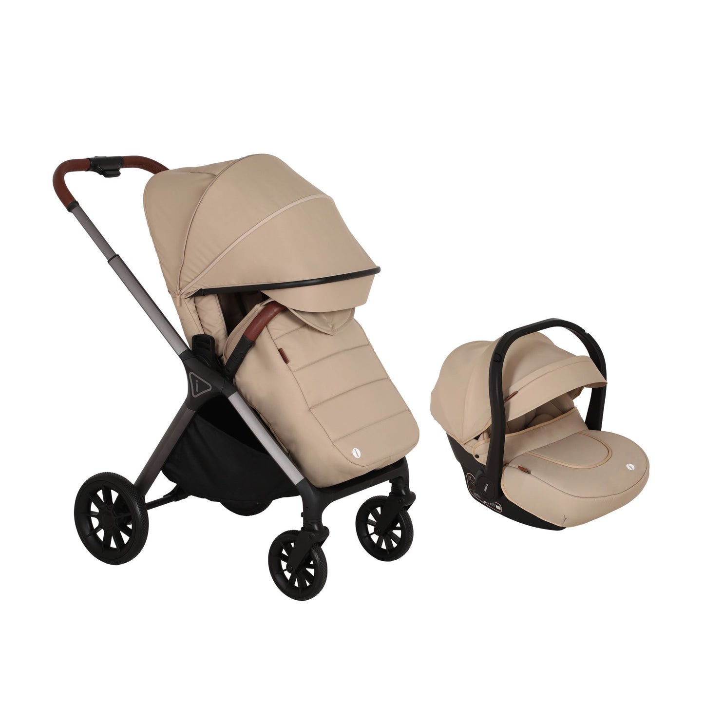 Carriola Elif Con Sistema De Viaje Base ISOFIX y Plegado Ultra Compacto