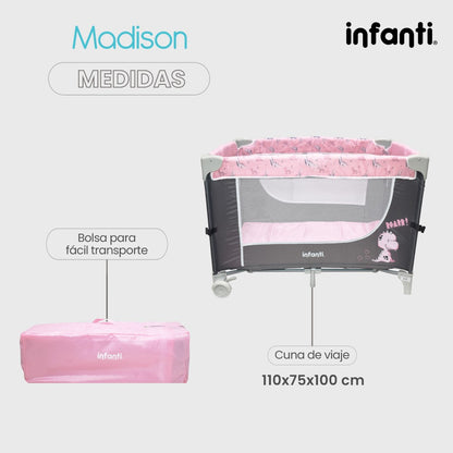 Cuna De Viaje Madison Infanti Convertible A Colecho