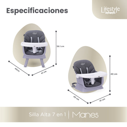 High Chair For Dining Adjustable And Detachable Body 