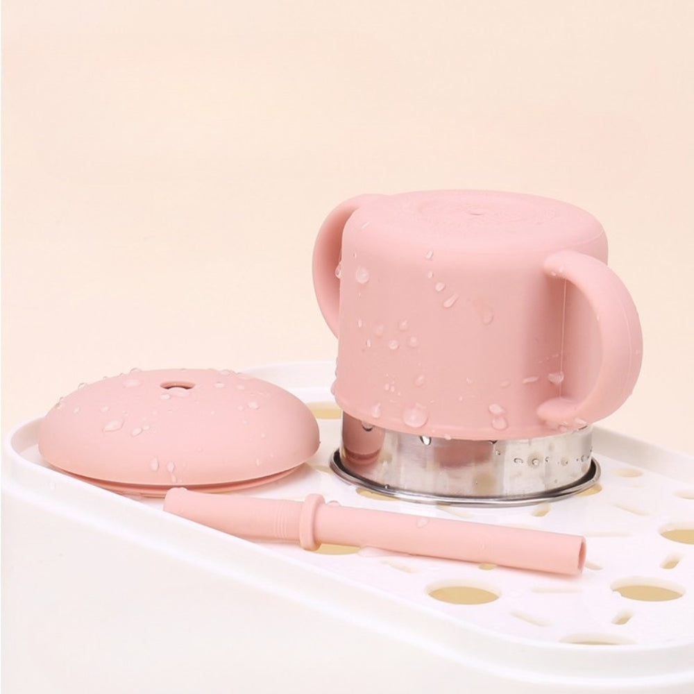 Vaso Entrenador Térmico Sippy Cup Con Asas Laterales Y Diseño Práctico