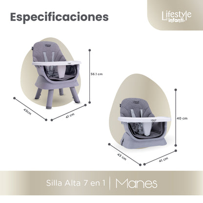 High Chair For Dining Adjustable And Detachable Body 