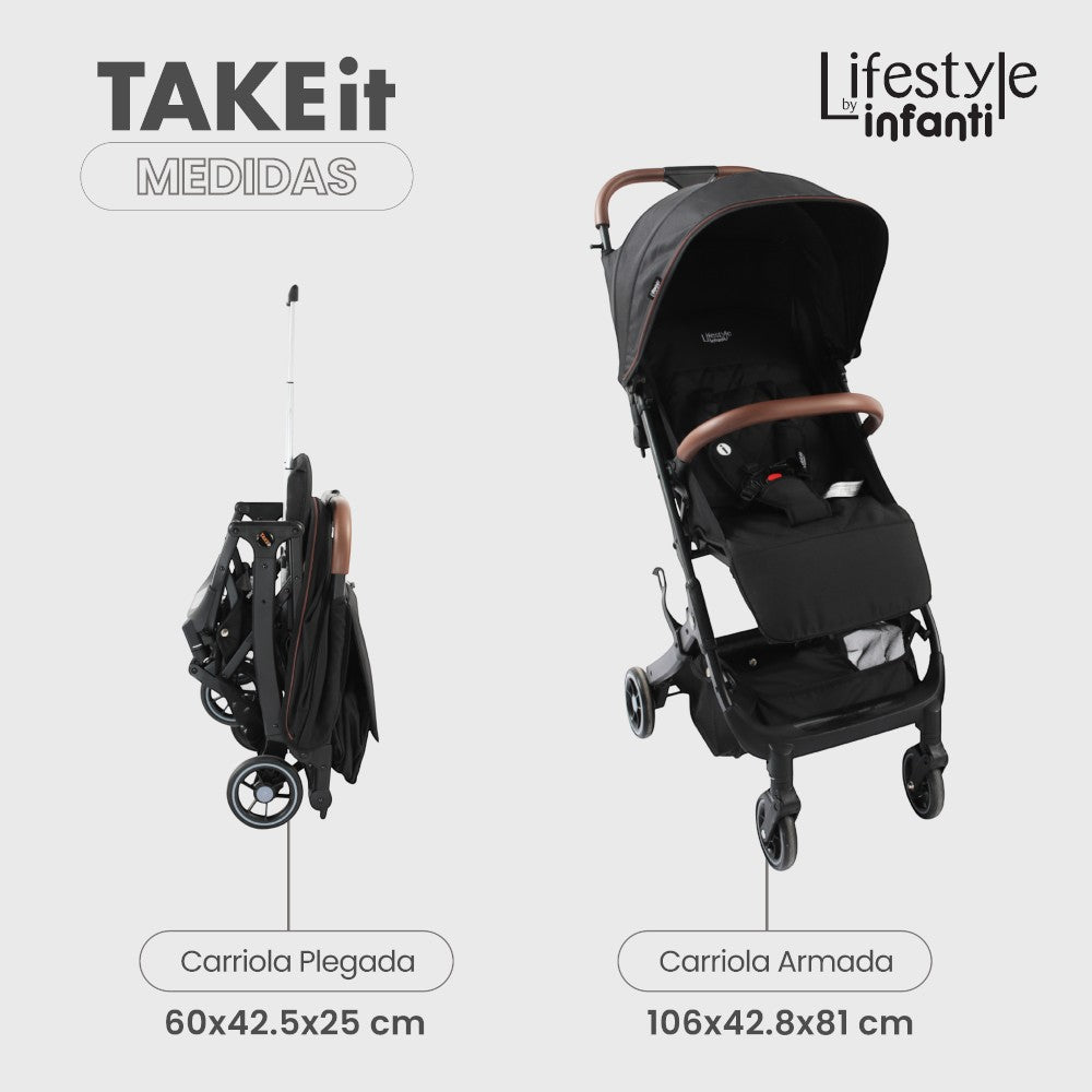 Carriola Travel System Take It Lifestyle by Infanti Color Black