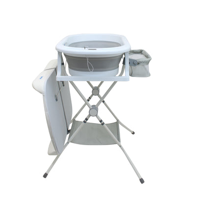 Bañera Plegable Con Cambiador Termómetro Digital Y Soporte, Infanti