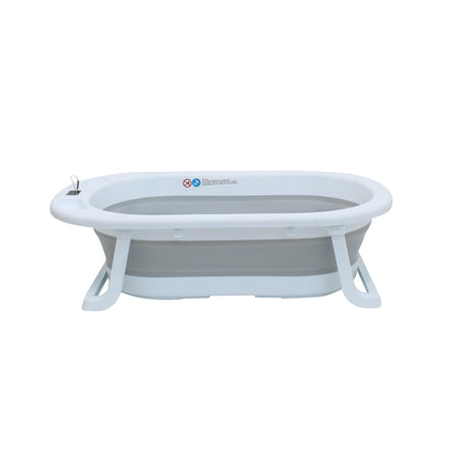 Bañera Plegable Con Cambiador Termómetro Digital Y Soporte, Infanti