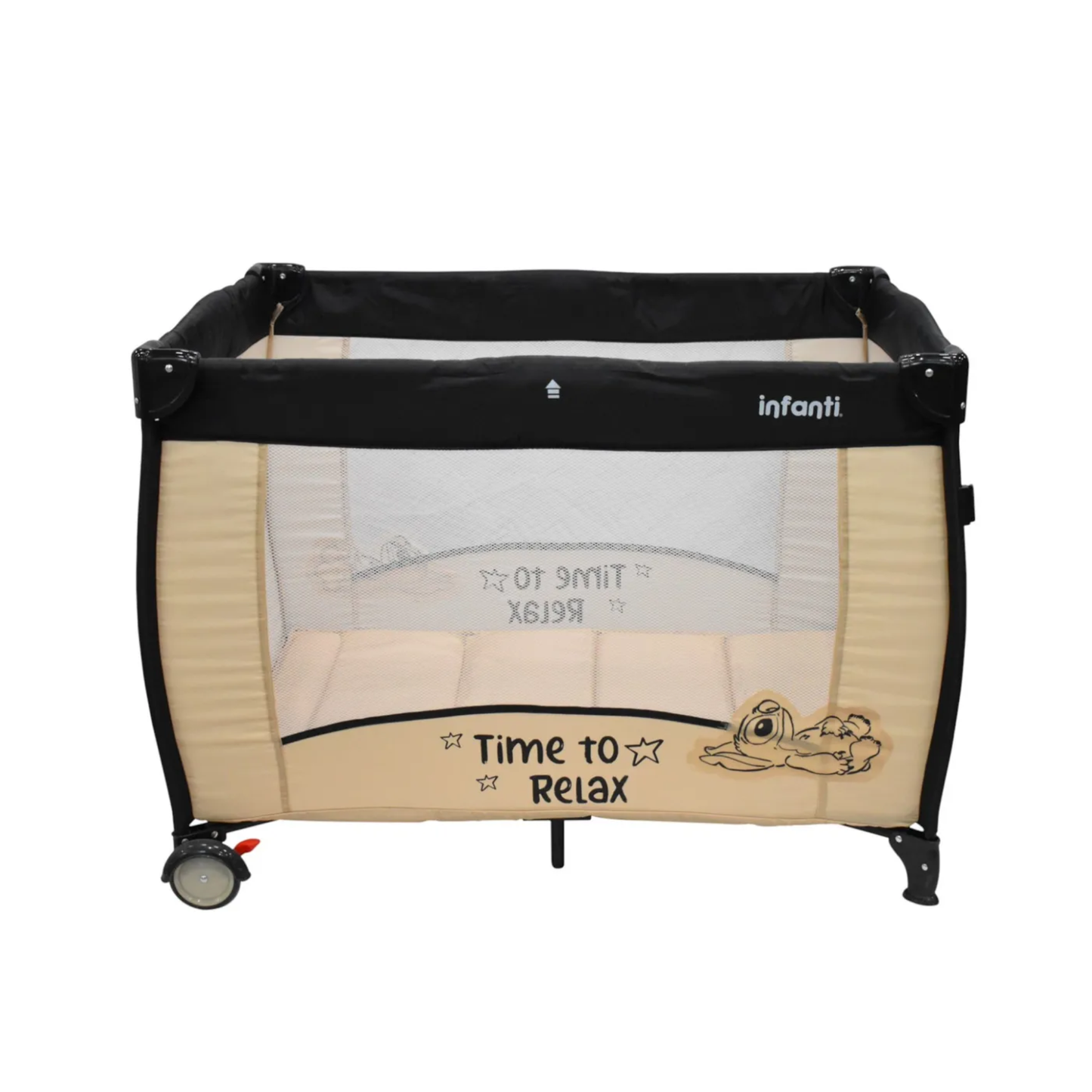 Set Carriola Con Sistema De Viaje Cuna Colecho y Silla Alta Disney Time Stitch