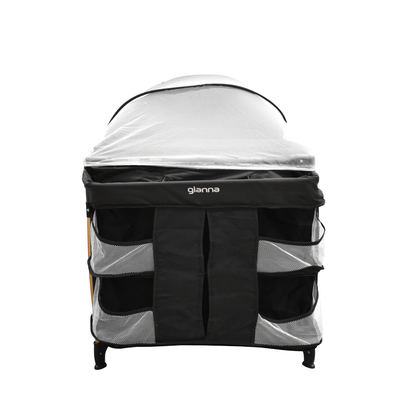 Set Carriola Travel Maverick y Cuna Gianna Lifestyle Negro