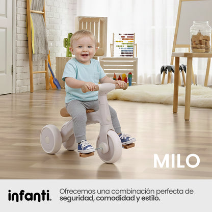 Triciclo 3 En 1 Milo Manubrio Reversible Y Ruedas Ajustables